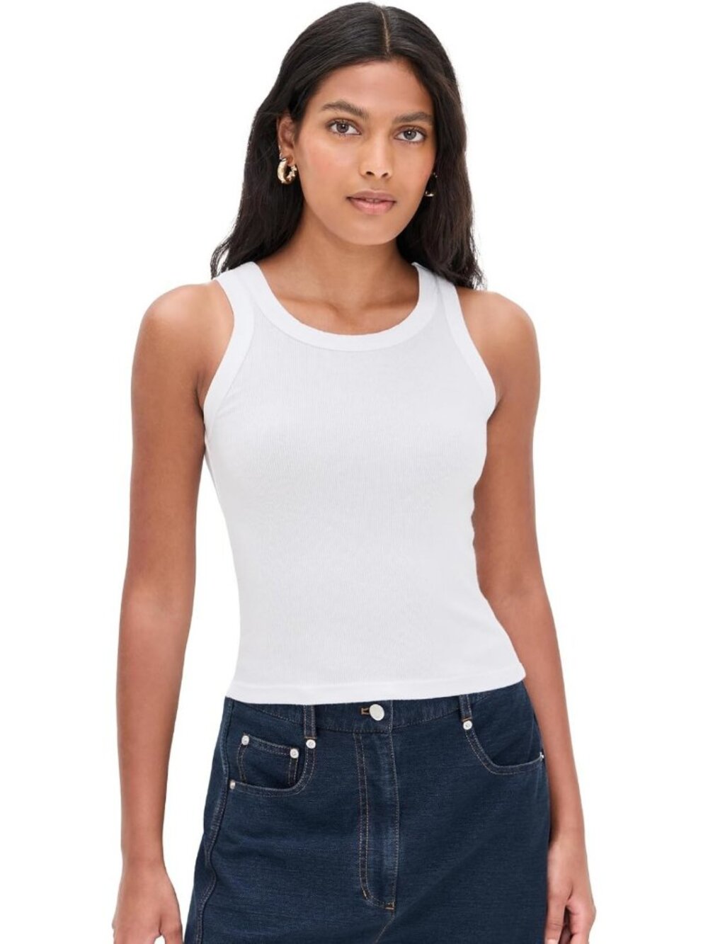 Chic Women's Ribbed Elle Tank Top - Soft, Stylish & Versatile for Every Occasion